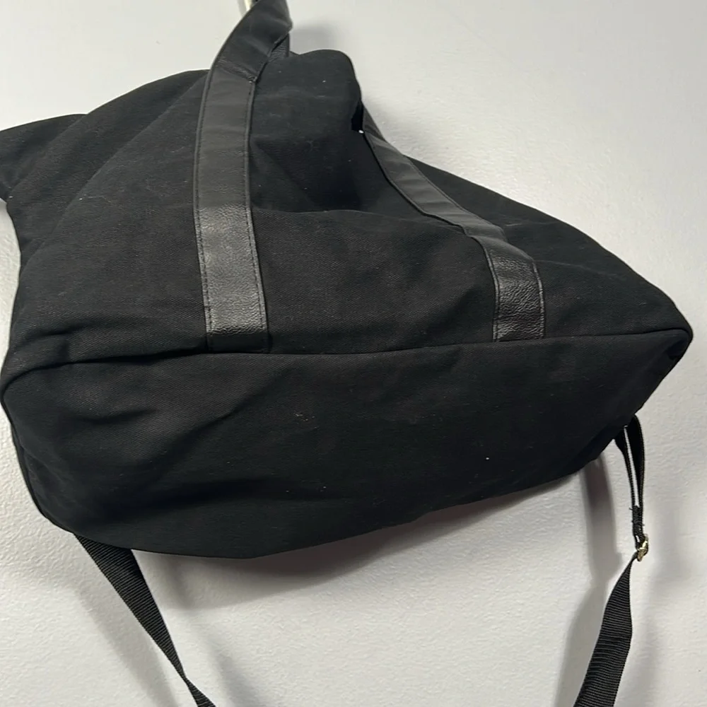 John Varvatos Black Men's Overnight bag 100% canvas NWT